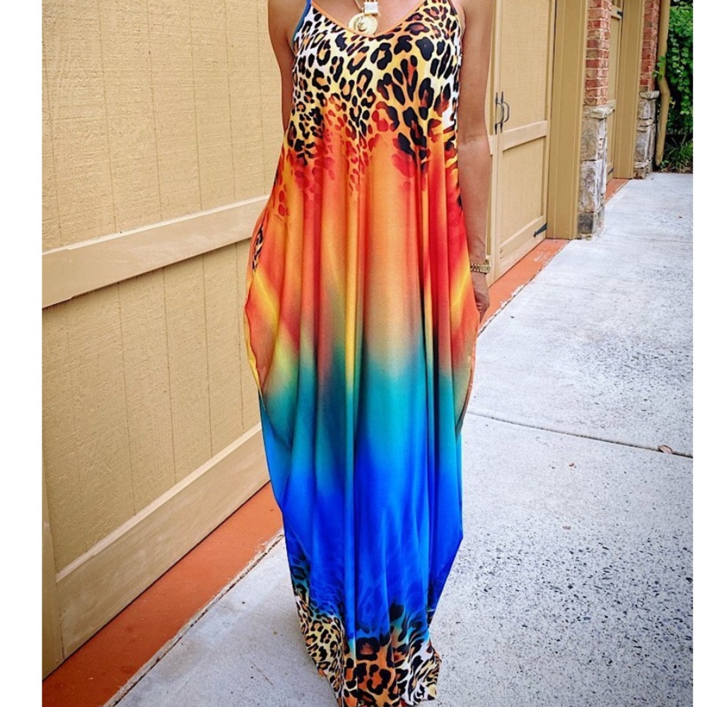 High quality soft oversized flow maxi dress.